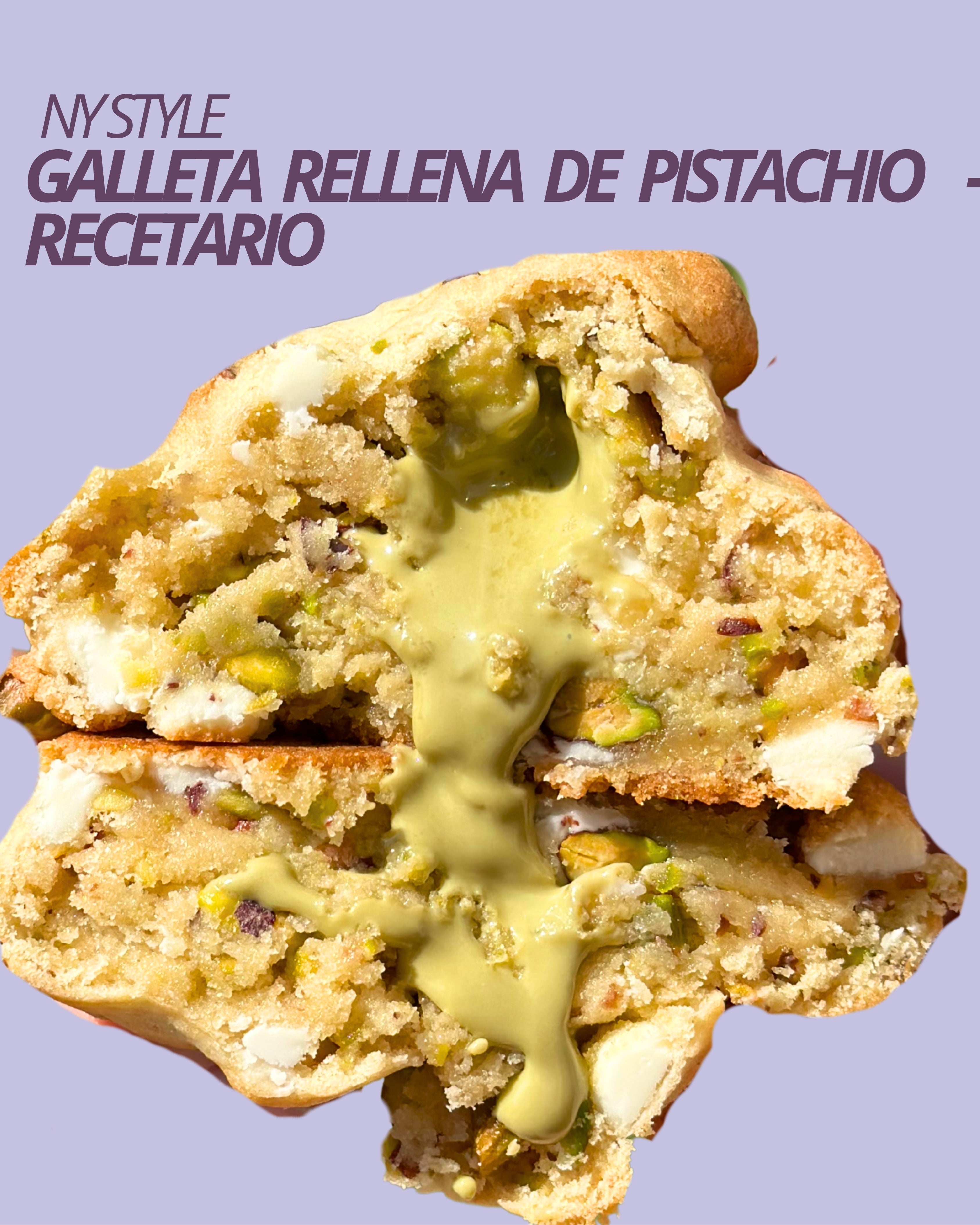 NY STYLE GALLETA DE PISTACHO RELLENA - RECETARIO